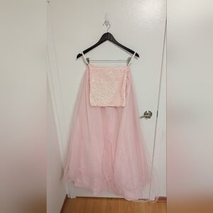 Pink Sequin and Tulle Dress